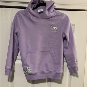 🐐 Like NEW GOAT USA Lavender Hoodie with GOAT Embroidery Youth Large